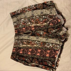 Boutique print shorts